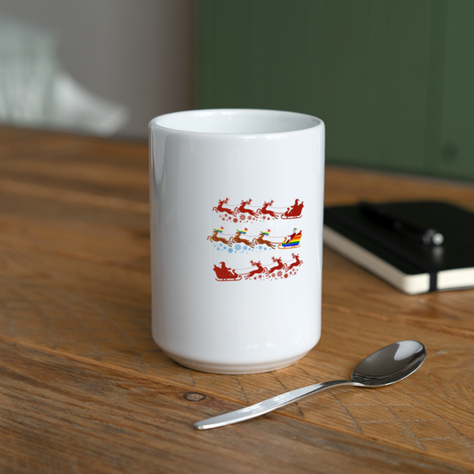 Coffee/Tea Mug 15 oz - Holiday Pride - white