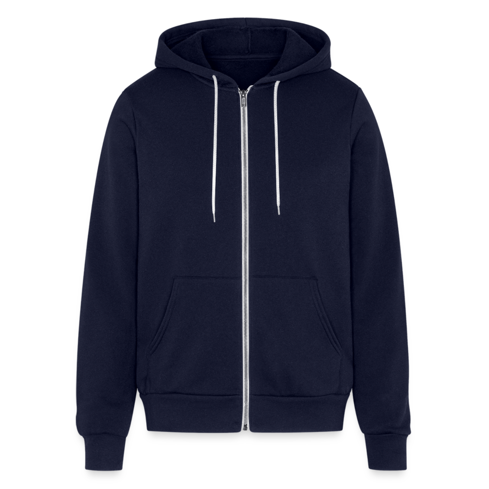 Bella + Canvas Unisex Full Zip Hoodie - navy